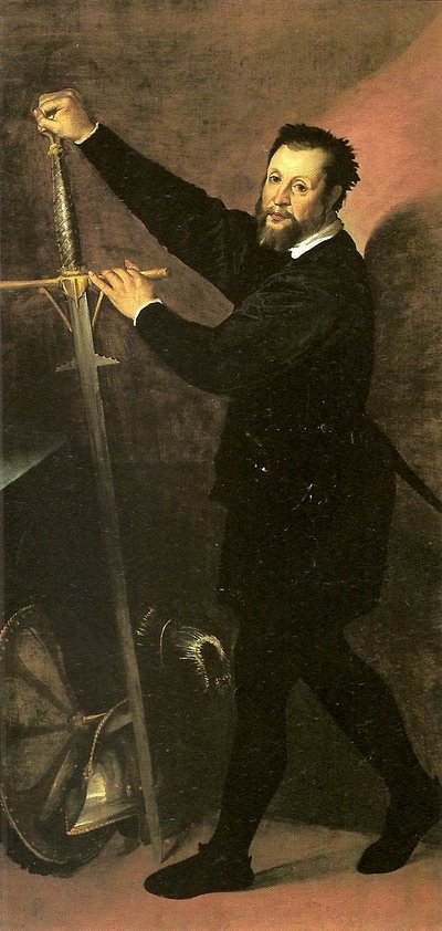 Portrait of a Man with a Sword or Portrait of an Armourer by Bartolomeo Passarotti